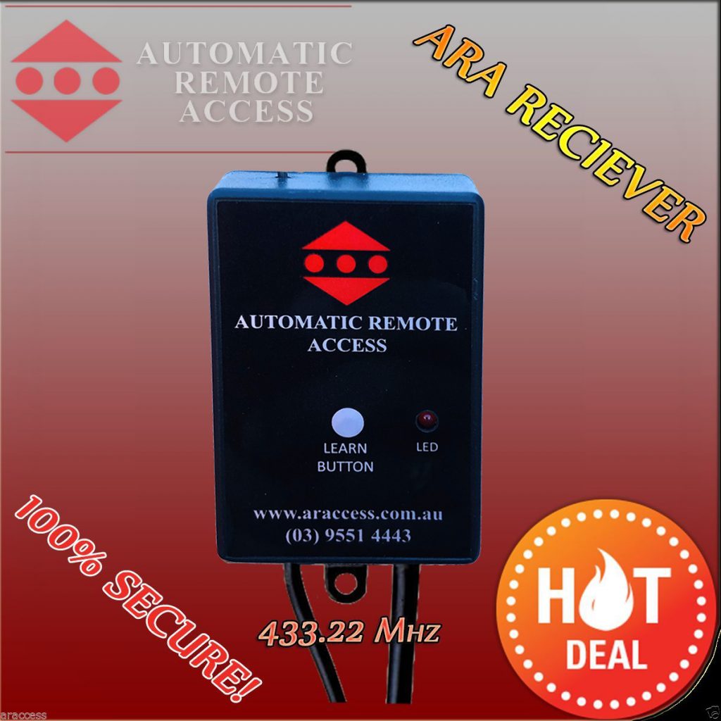 ARA Garage Door and Gate Motor Frequency Receiver, 433mhz Automatic
